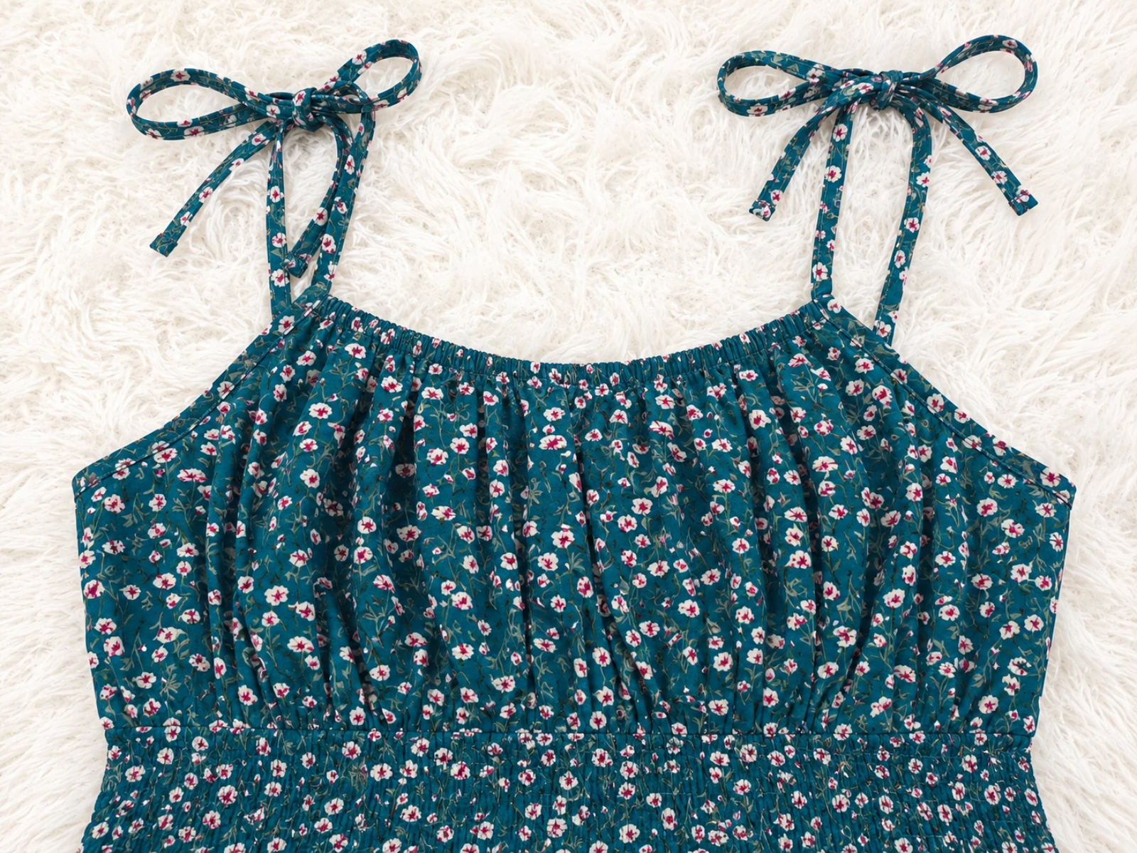 Green Floral Dress size S 14 years 👒 – photo 3